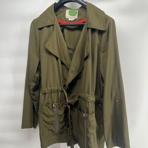 Anthropologie Gisborne Obi Trench L Women's Olive green Preowned